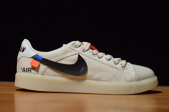 N OFF White X AIR Jordan Skyhigh White Black Women's Men's Casual Sneakers - Obeezi