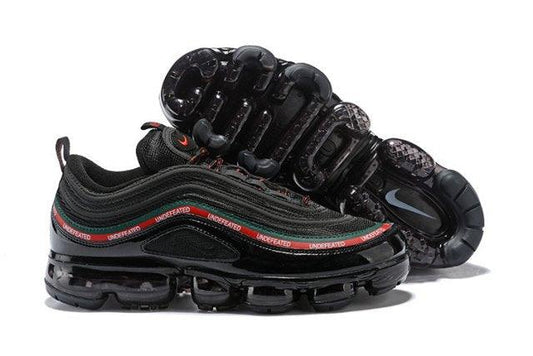 NA VaporMax 97 Silver Bullet Black White Red Green Men's Running Sneakers - Obeezi