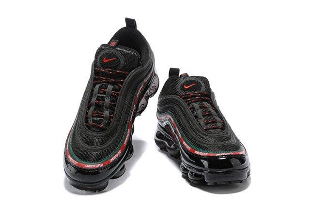 NA VaporMax 97 Silver Bullet Black White Red Green Men's Running Sneakers - Obeezi