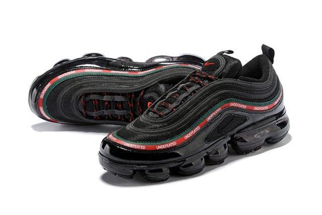 NA VaporMax 97 Silver Bullet Black White Red Green Men's Running Sneakers - Obeezi