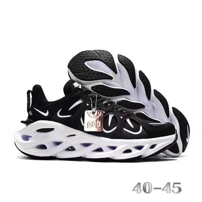 NAM 2019 Men Running Black and White Sneakers - Obeezi