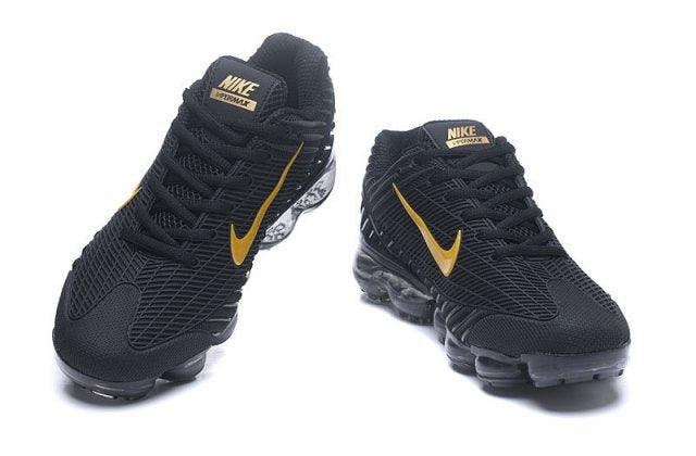 NAM Air VaporMax 2018.6 Kpu Black Gold Men's Running Sneakers - Obeezi