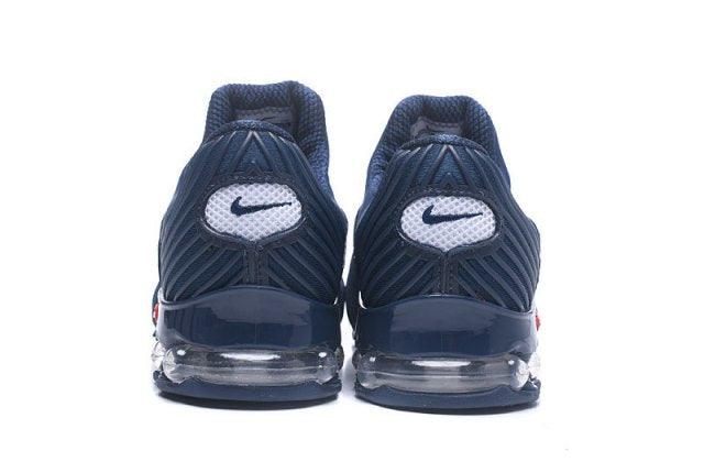 NAM Plus 2018.5 50 Cent Navy Blue White Shox Mens Athletic Running Sneaker - Obeezi