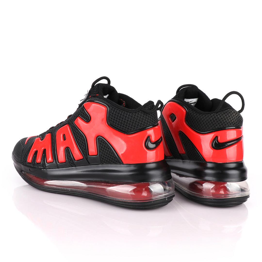NAM Up Tempo Men Running Sneakers Black Red - Obeezi