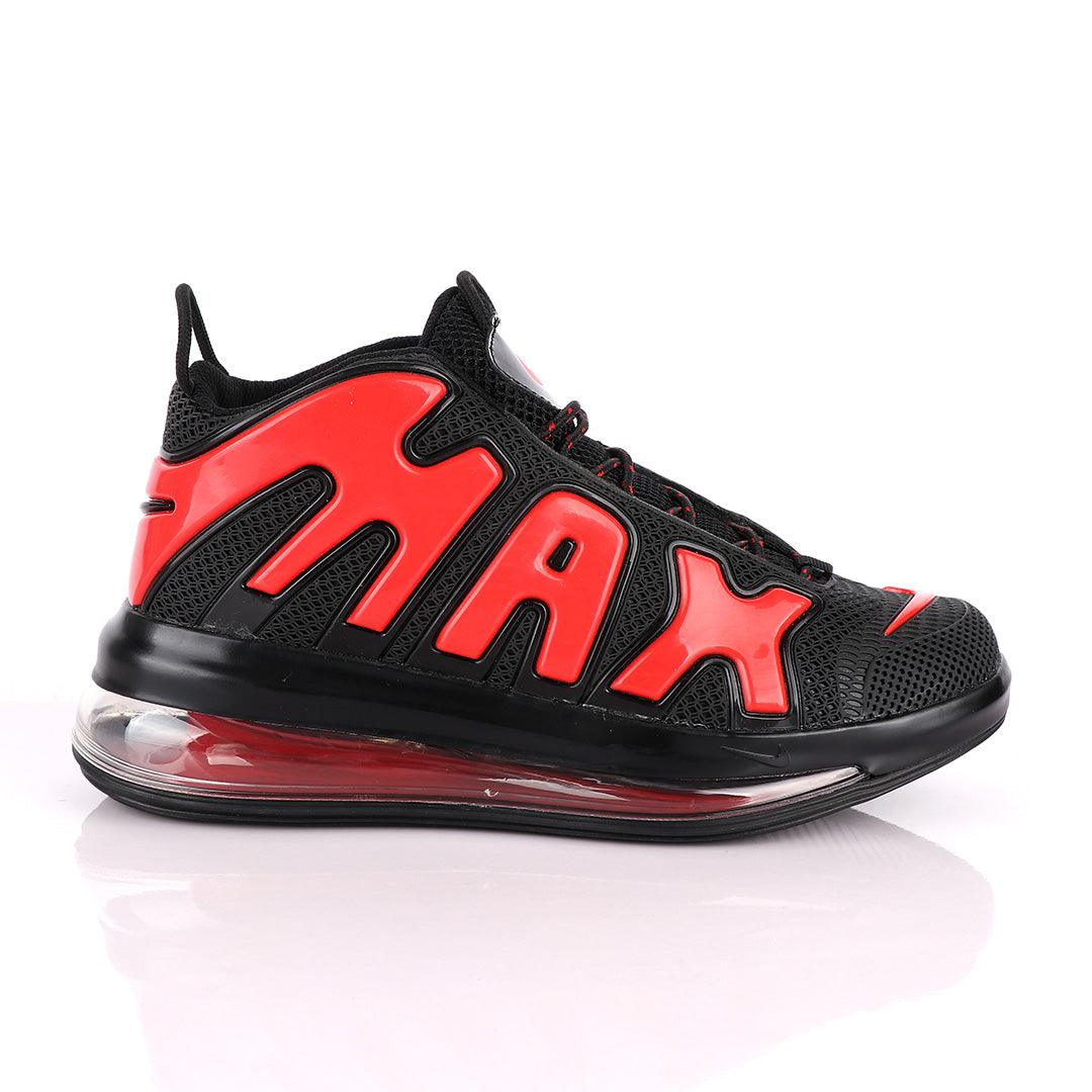NAM Up Tempo Men Running Sneakers Black Red - Obeezi