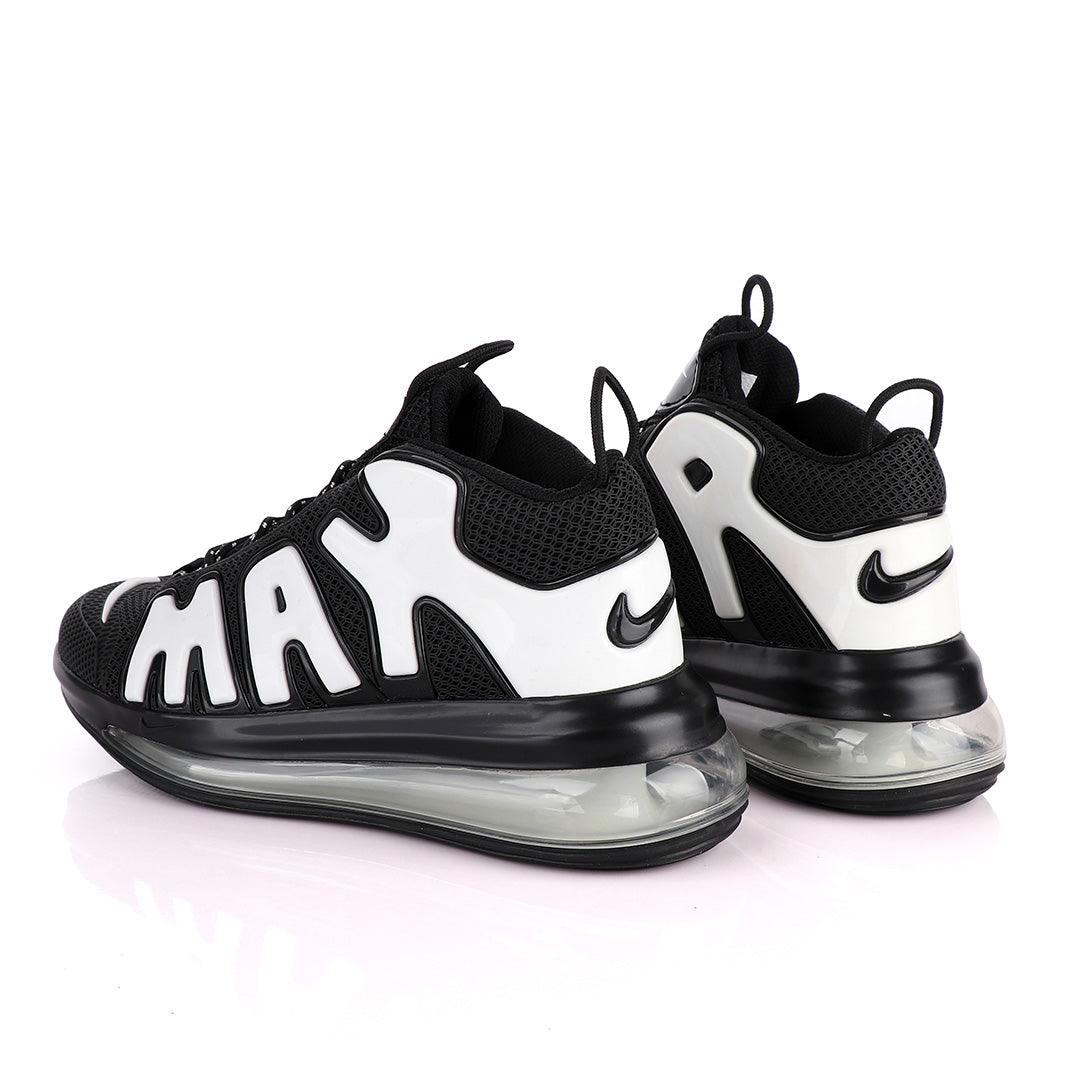 NAM Up Tempo Men Running Sneakers Black White - Obeezi