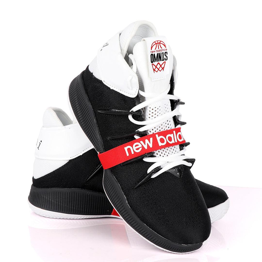 NB Omn1 Playoffs Nba Men Basketball Black and White Sneakers - Obeezi