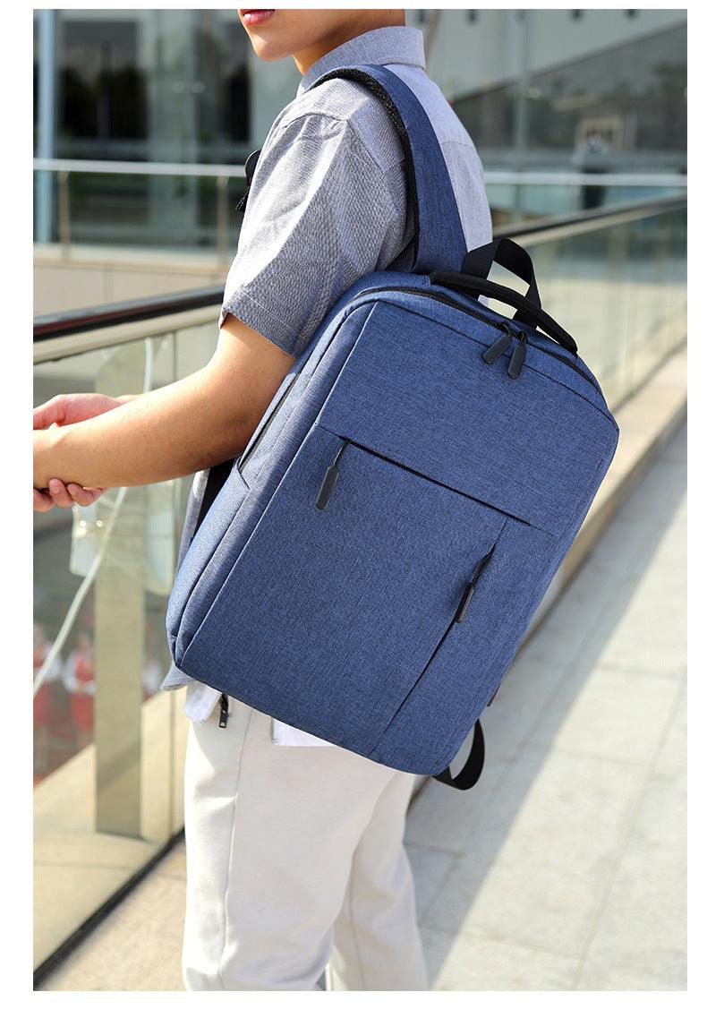 New Dimension Anti-theft Smart Laptop Backpack with USB Port - Blue - Obeezi.com