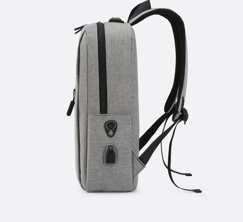 New Dimension Anti-theft Smart Laptop Backpack with USB Port - Grey - Obeezi.com