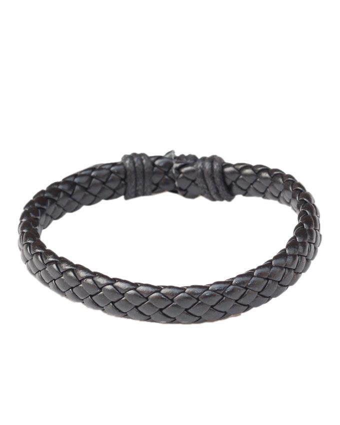 New Real Black Leather Bracelet Summer Style Casual Sport Men's Bracelet - Obeezi.com