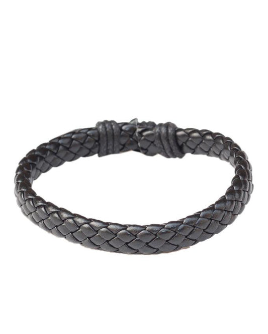 New Real Black Leather Bracelet Summer Style Casual Sport Men's Bracelet - Obeezi.com