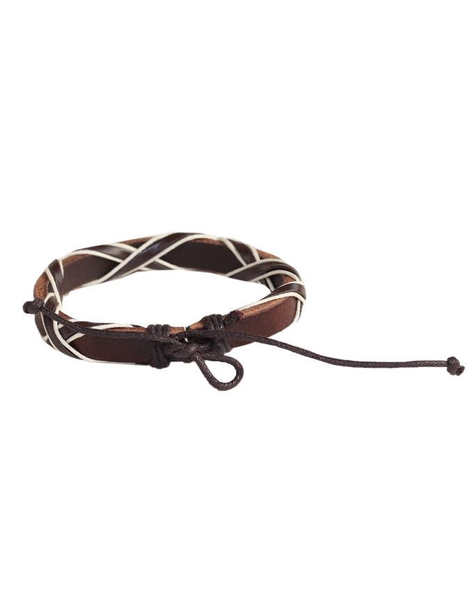 New Real brown Leather Bracelet Summer Style Casual Sport Men's Bracelet - Obeezi.com