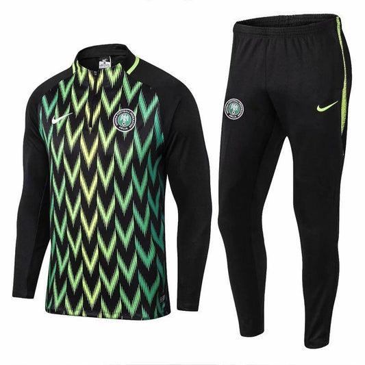 Nigeria Training 2018 Green and Black TracksuitS - Obeezi