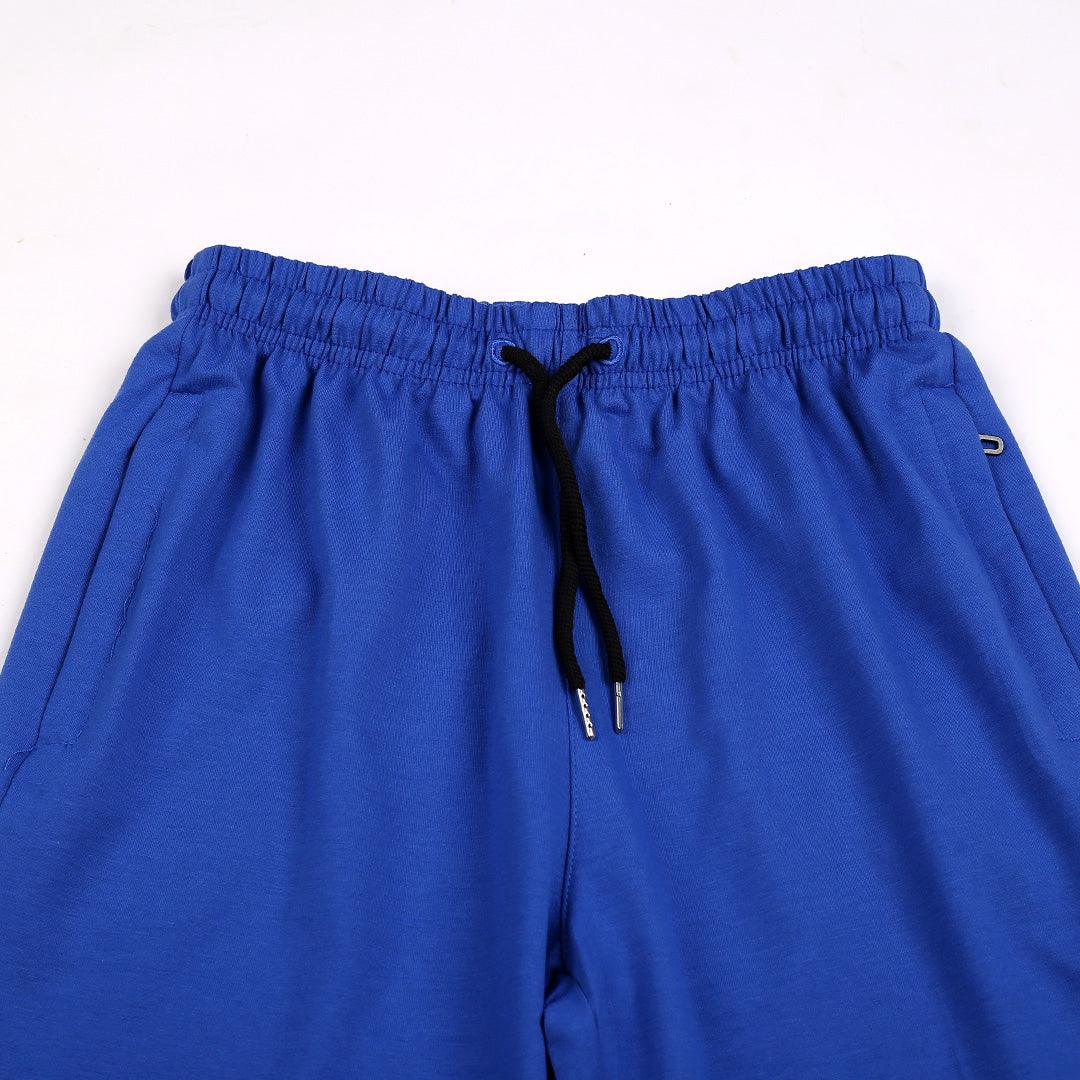 Nik Organic Cotton Blend Drawstrings Short - Blue - Obeezi.com
