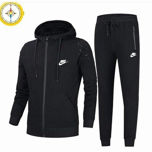 Nike Hoodie Black Tracksuits - Obeezi