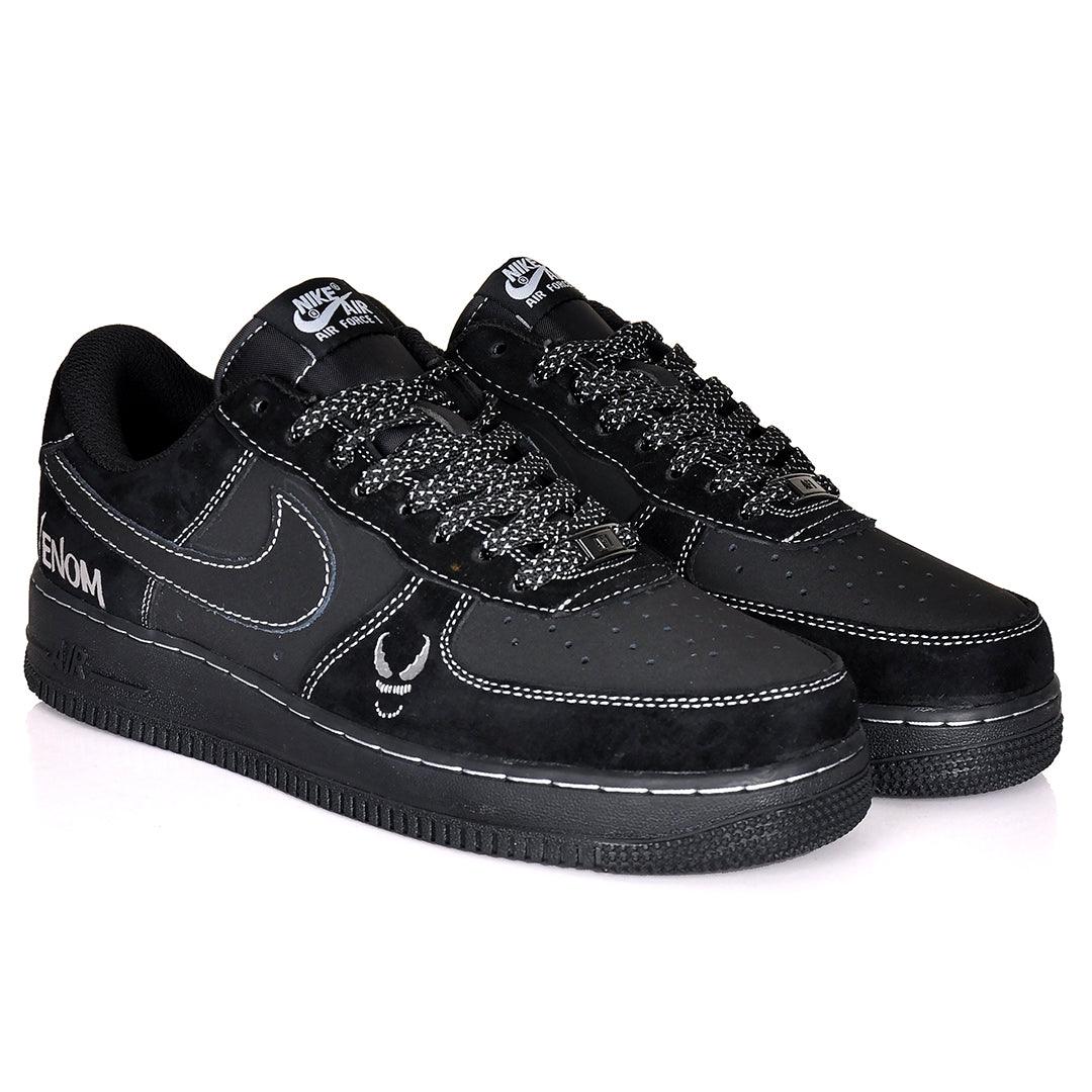 NK 1 Low N7 LV8 Utility Venom Suede Patterned Sneakers - Black - Obeezi.com