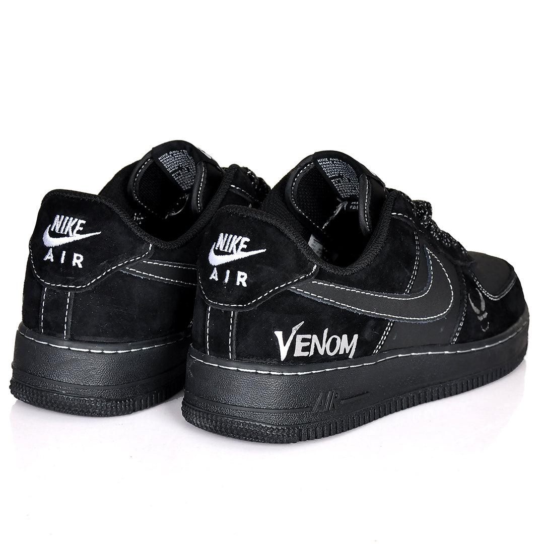 NK 1 Low N7 LV8 Utility Venom Suede Patterned Sneakers - Black - Obeezi.com