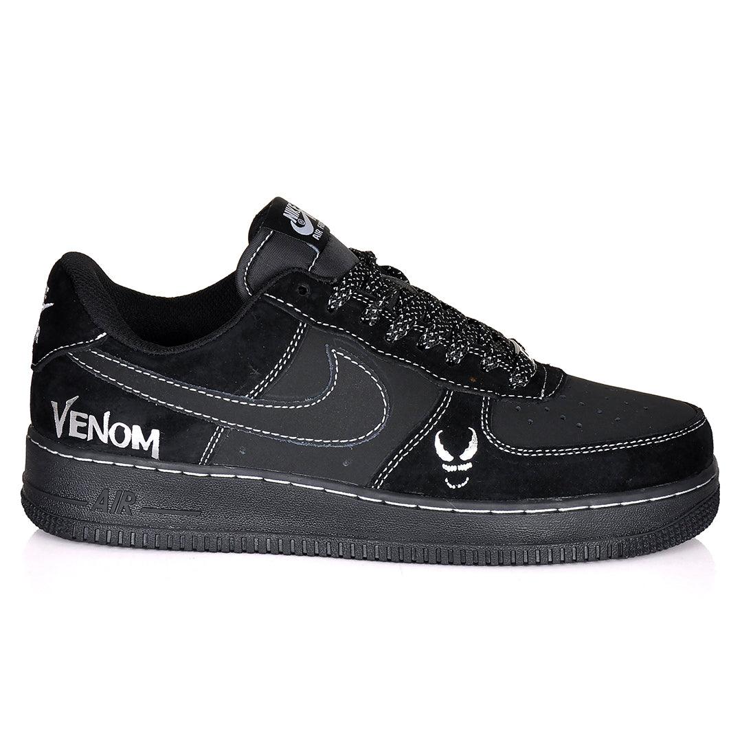 NK 1 Low N7 LV8 Utility Venom Suede Patterned Sneakers - Black - Obeezi.com