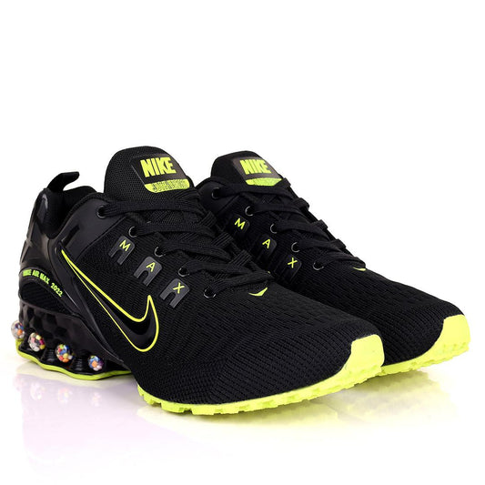 NK 2022 Joyride Black With Lemon Design Sneakers - Obeezi.com