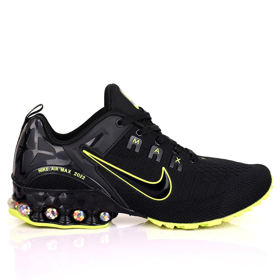 NK 2022 Joyride Black With Lemon Design Sneakers - Obeezi.com