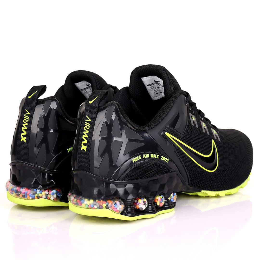 NK 2022 Joyride Black With Lemon Design Sneakers - Obeezi.com