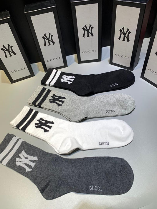 Nk 4 Pack Colour Blocked Vintage Socks - Obeezi.com