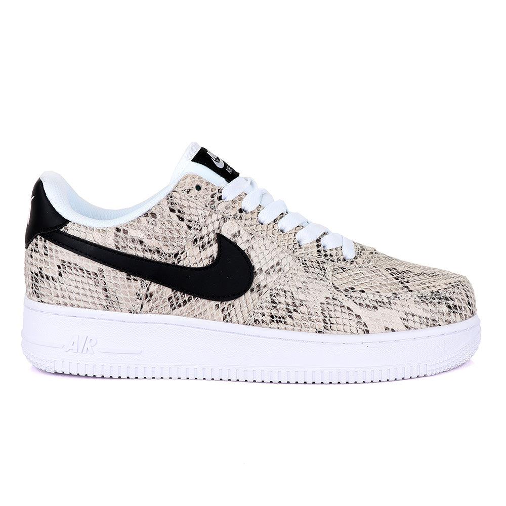 NK Air Force 1 Biege Animal Skin Sneaker - Obeezi