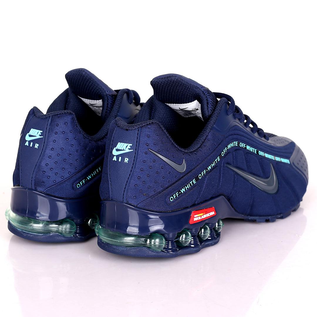 NK Air Ultra Off white Crest Light NavyBlue Logo Sneakers - Obeezi.com