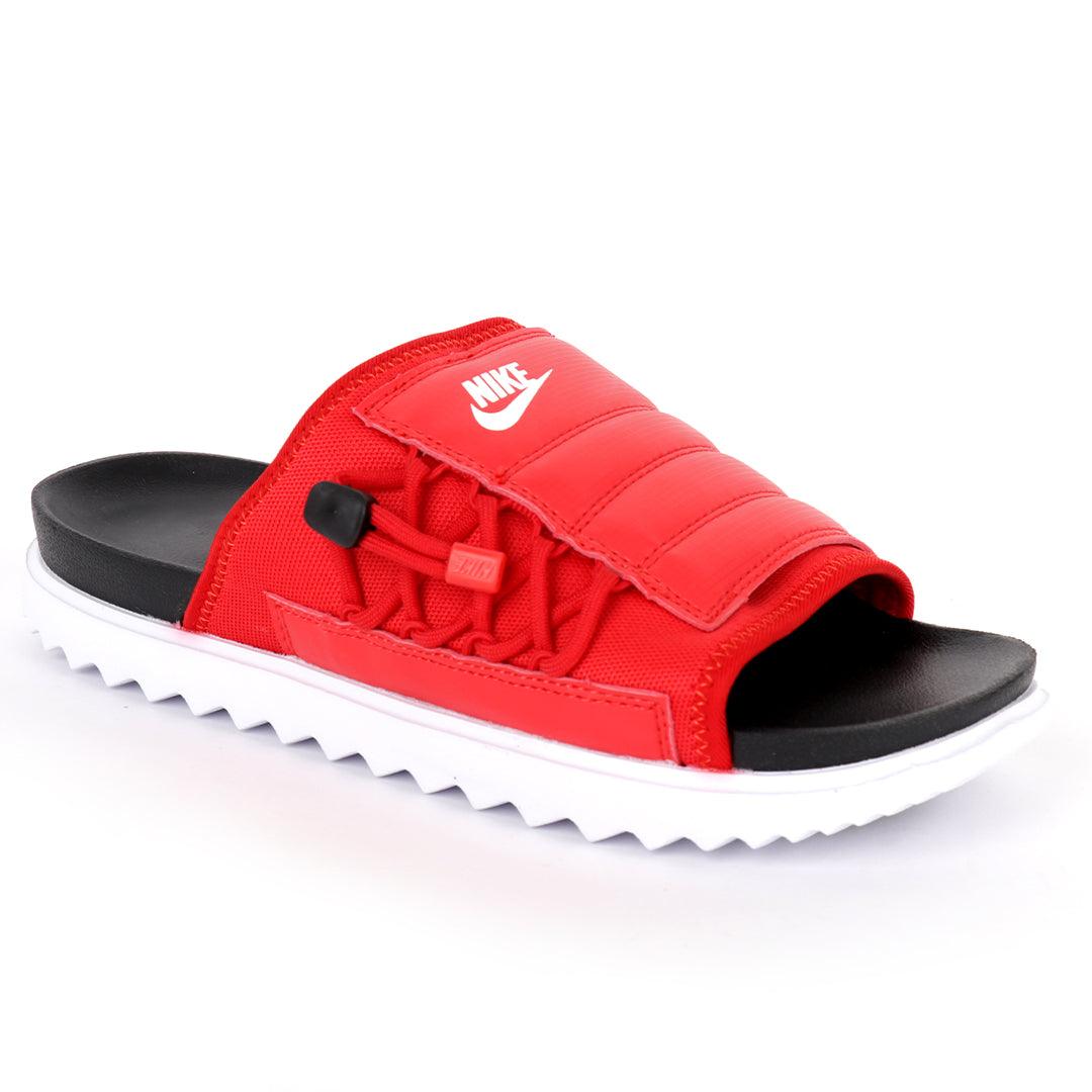 NK Asuna Red Slide With White Rubber Sole - Obeezi.com