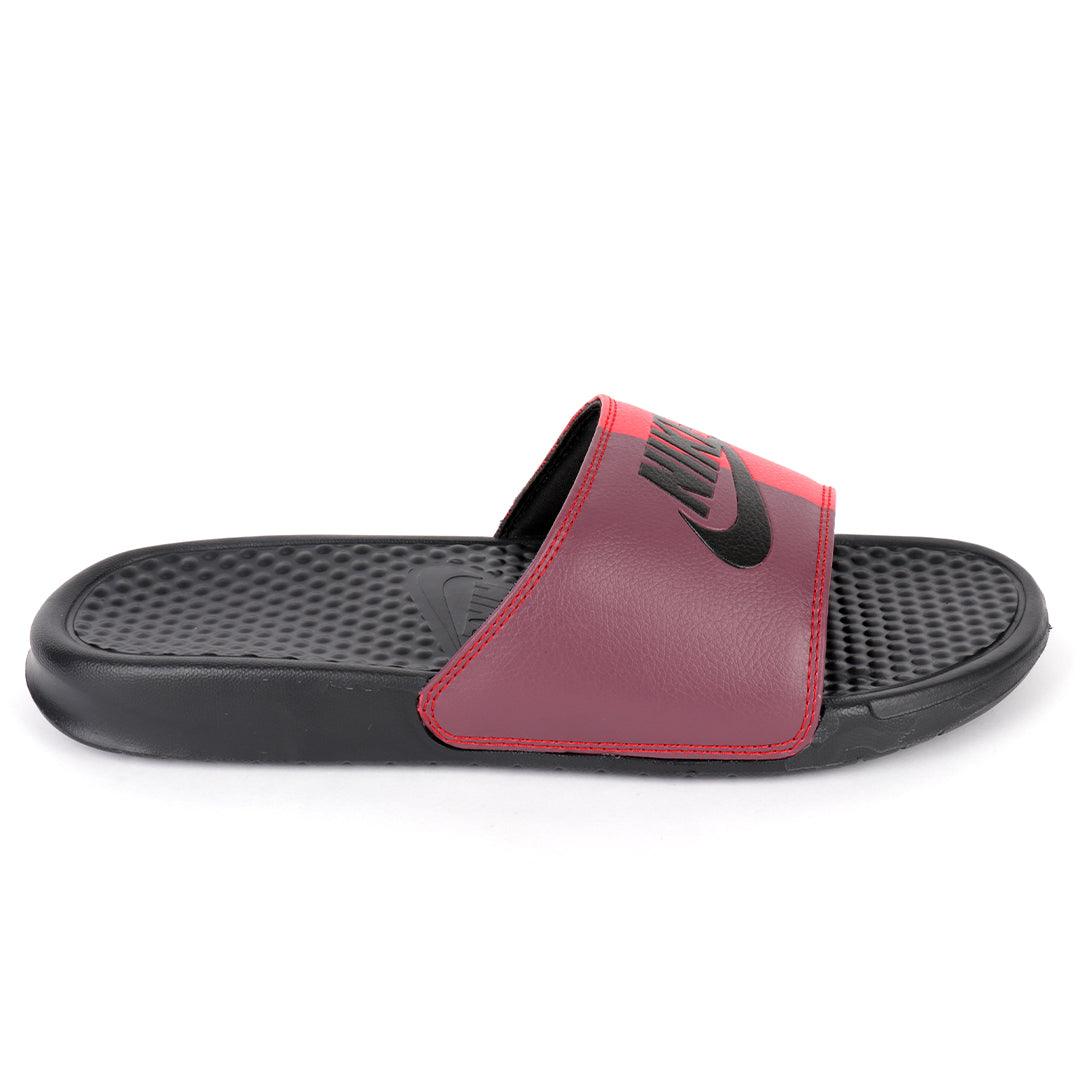 NK Benasi JDI Purple and Red Design Men's Slide - Obeezi.com
