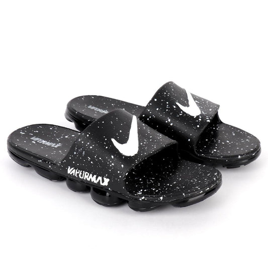 NK Benasi Pormax Black and White Men's Slide - Obeezi.com