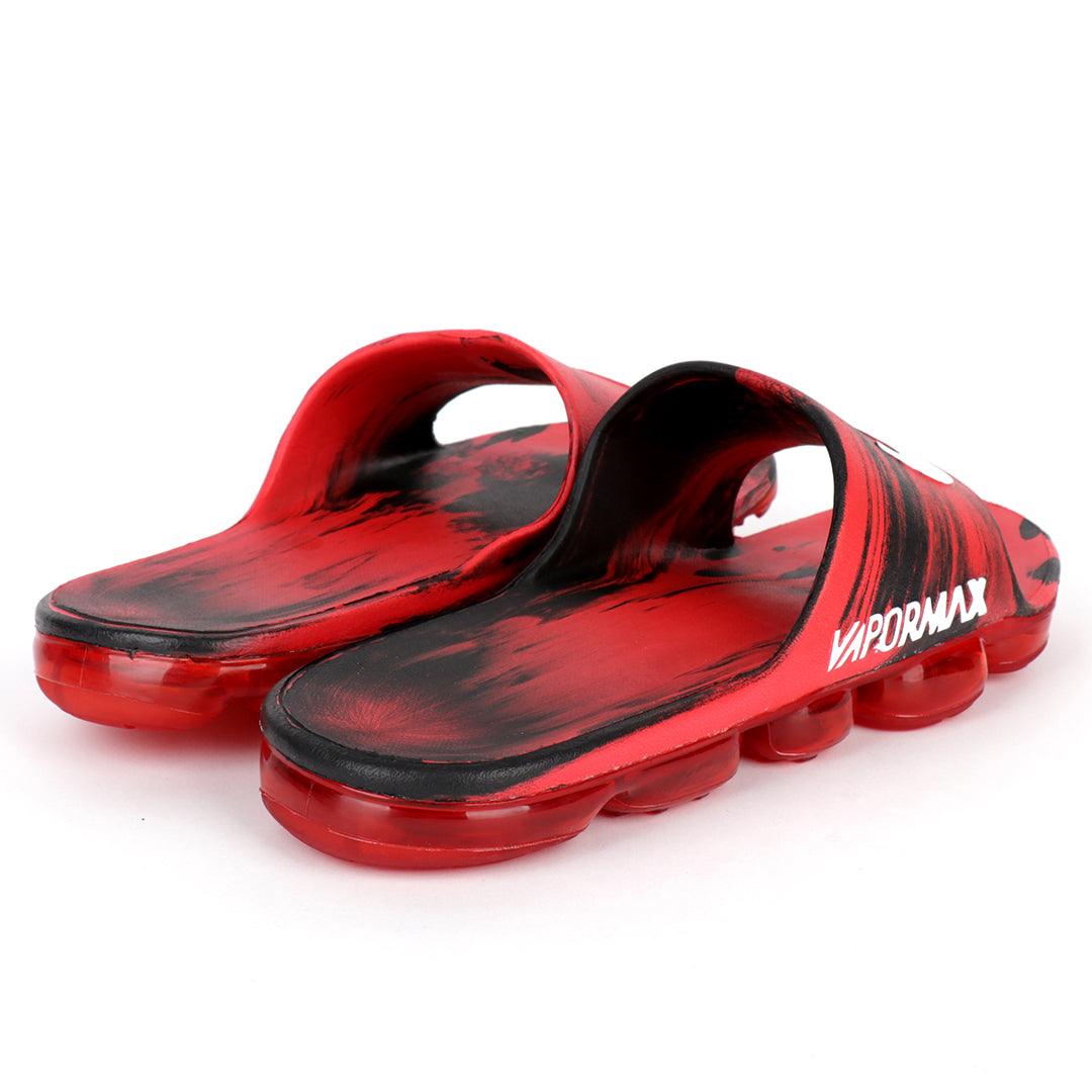 NK Benassi JDI Red and Black With White Design Logo Men's Slide - Obeezi.com
