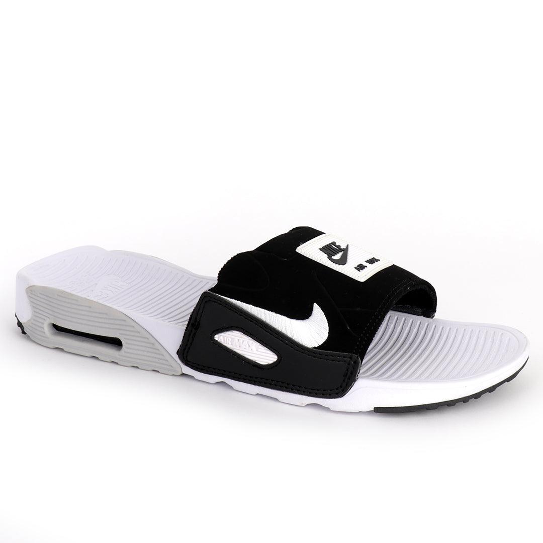 NK Camden Black And White Design Sneaker Sole Slides - Obeezi.com