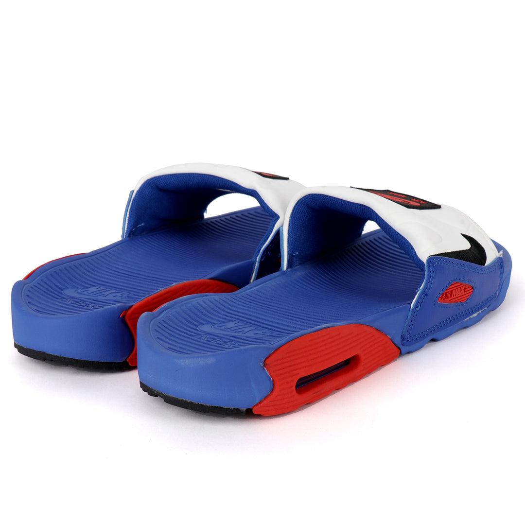 NK Camden Blue And Red Design Sneaker Sole Slide - Obeezi.com
