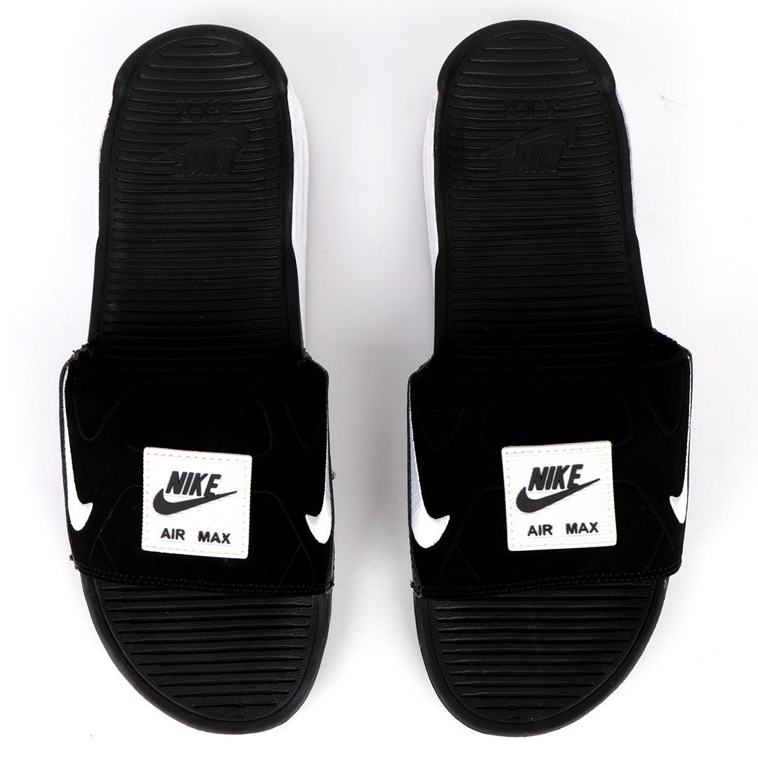 NK Camden White And Black Design Sneaker Sole Slide - Obeezi.com