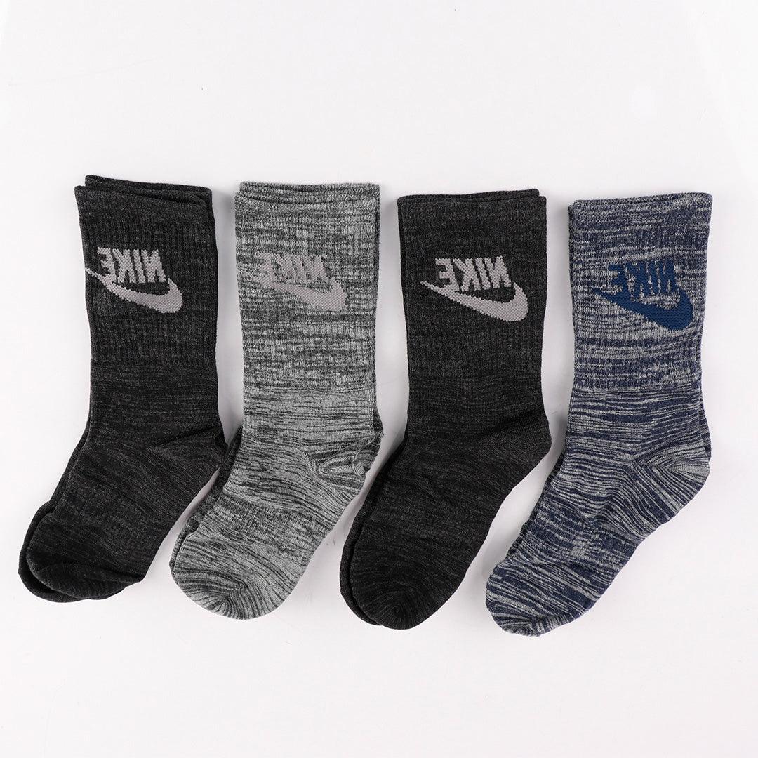 NK Classic 4 in 1 Black Grey Blue Ash Socks - Obeezi.com