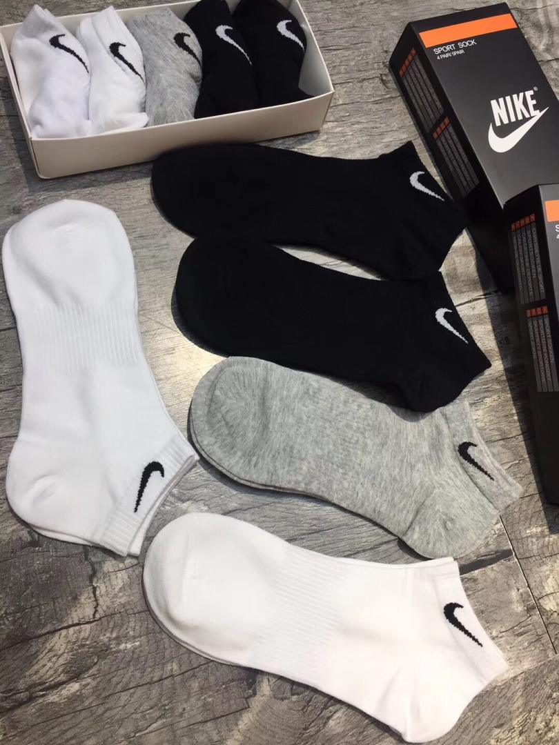 NK Classic 5 in 1 Black White Ash Socks - Obeezi.com