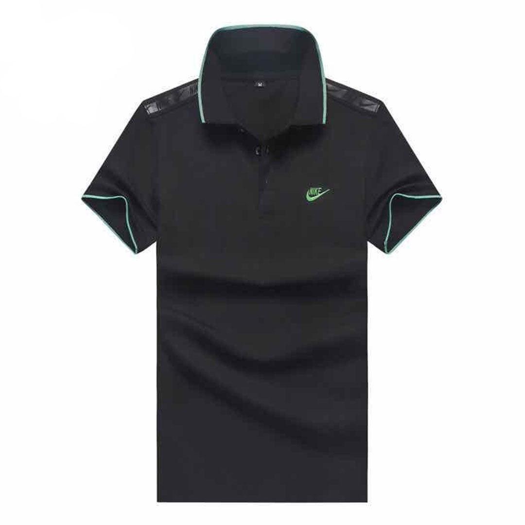 Nk Custom Plain T-shirt Side Logo-black - Obeezi