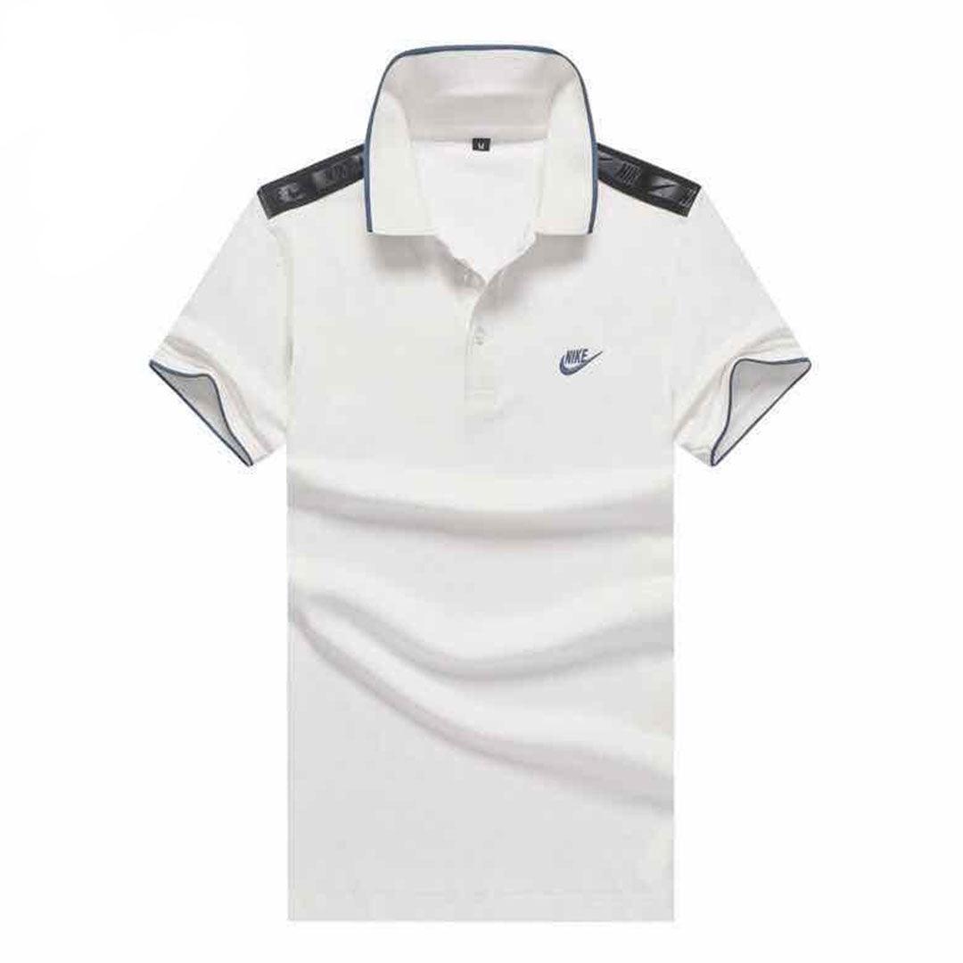 Nk Custom Plain T-shirt Side Logo-white - Obeezi