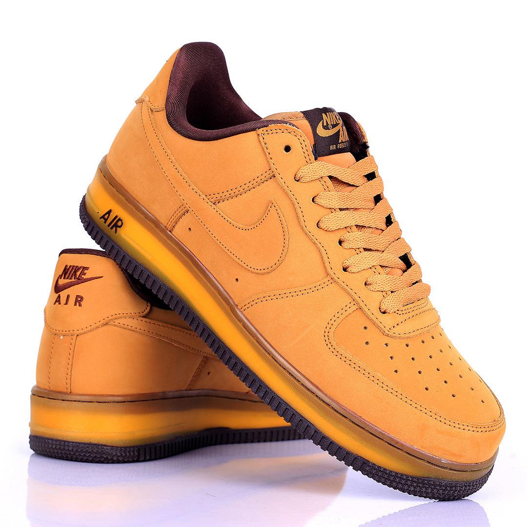 NK Dunk High Logo Designed Brown Sneakers - Obeezi.com