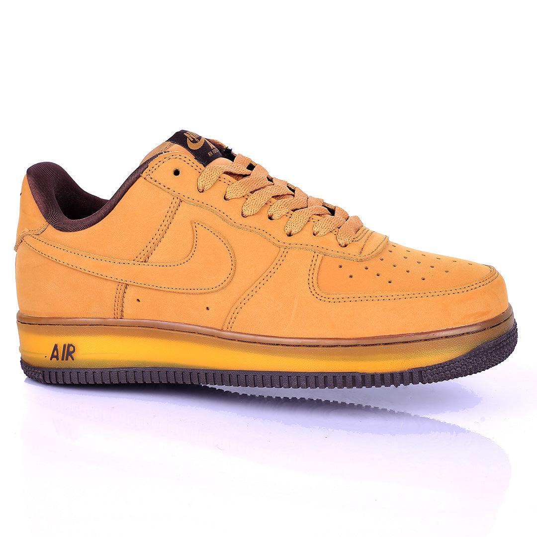 NK Dunk High Logo Designed Brown Sneakers - Obeezi.com