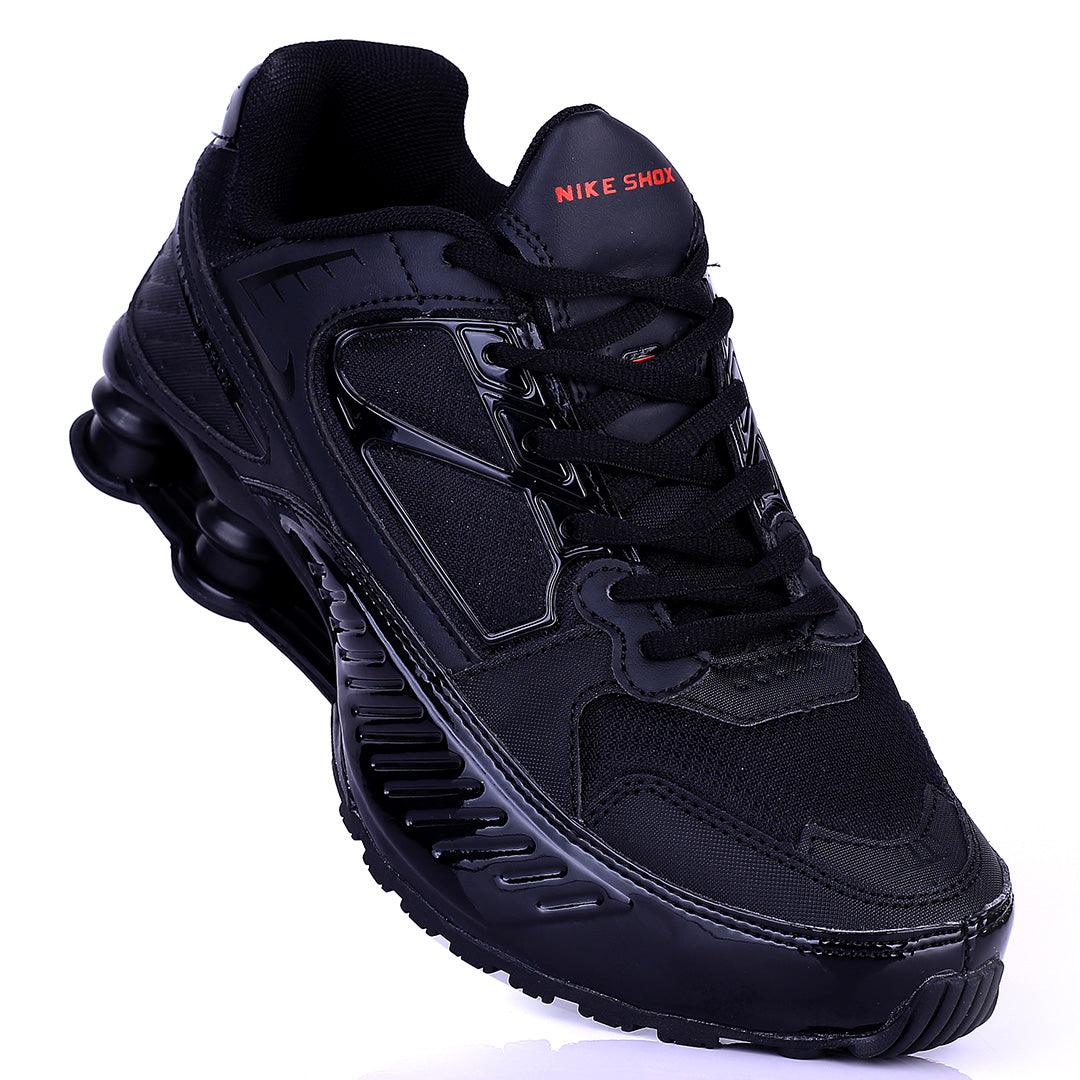 NK Flyknit Black Exquisite Designed Lace up Sneakers - Obeezi.com