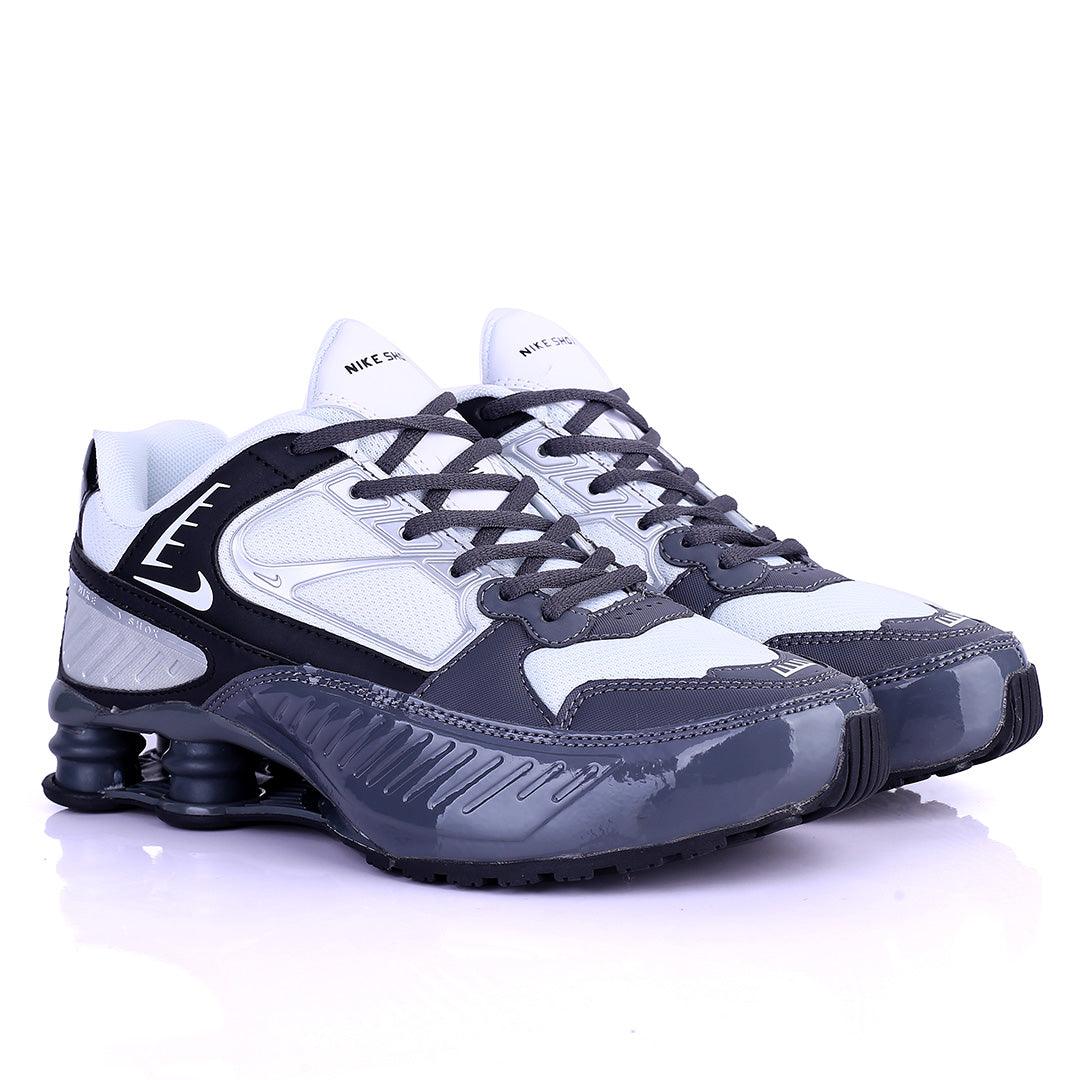 NK Flyknit Grey, White And Black Exquisite Designed Lace up Sneakers - Obeezi.com