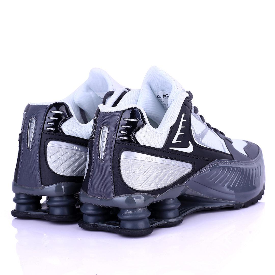 NK Flyknit Grey, White And Black Exquisite Designed Lace up Sneakers - Obeezi.com