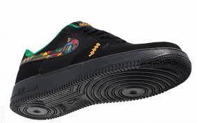 NK Force 1 Low Jamaica Urban Jungle Sneakers - Black - Obeezi.com