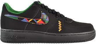 NK Force 1 Low Jamaica Urban Jungle Sneakers - Black - Obeezi.com