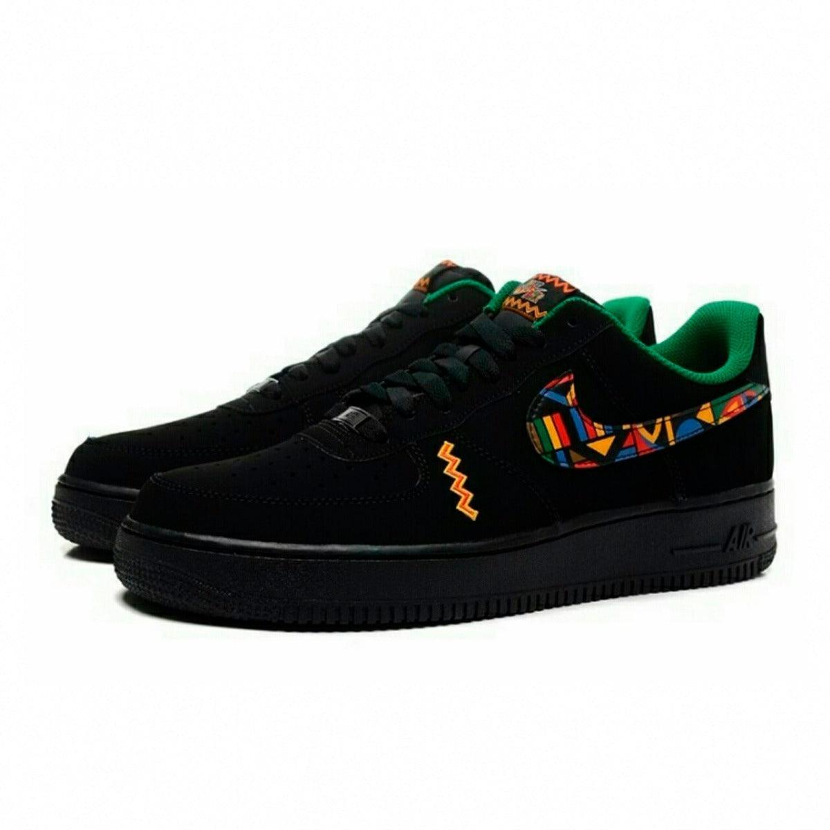 NK Force 1 Low Jamaica Urban Jungle Sneakers - Black - Obeezi.com