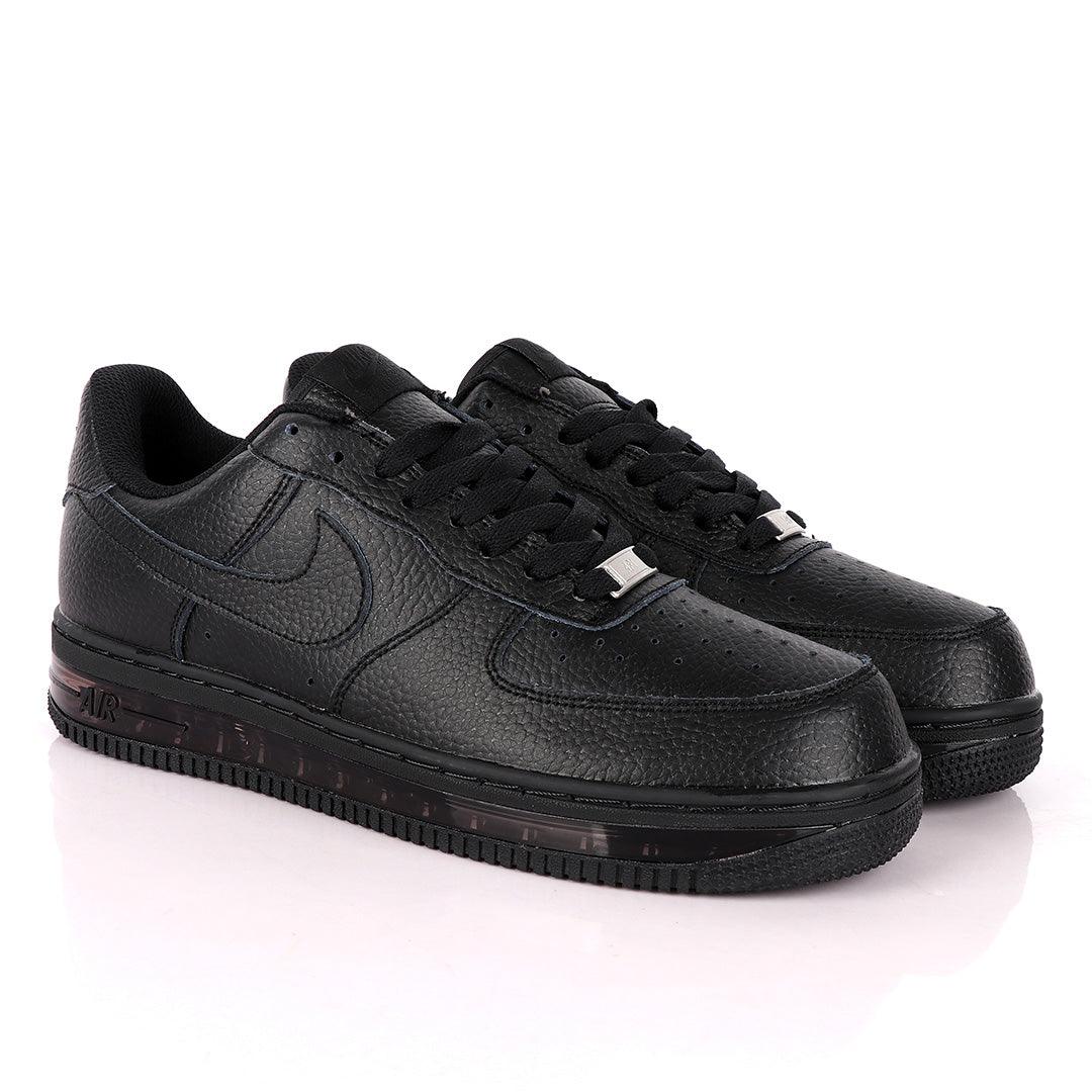 NK Force 1 Translucent Panel Designed Sneakers- Black - Obeezi