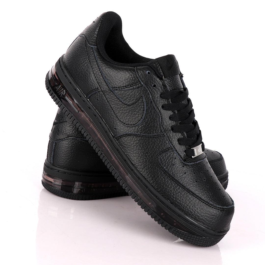 NK Force 1 Translucent Panel Designed Sneakers- Black - Obeezi