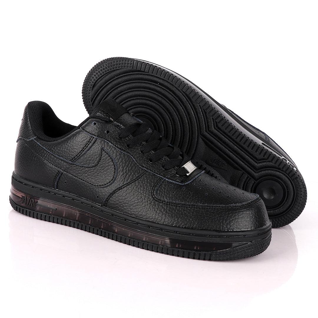 NK Force 1 Translucent Panel Designed Sneakers- Black - Obeezi